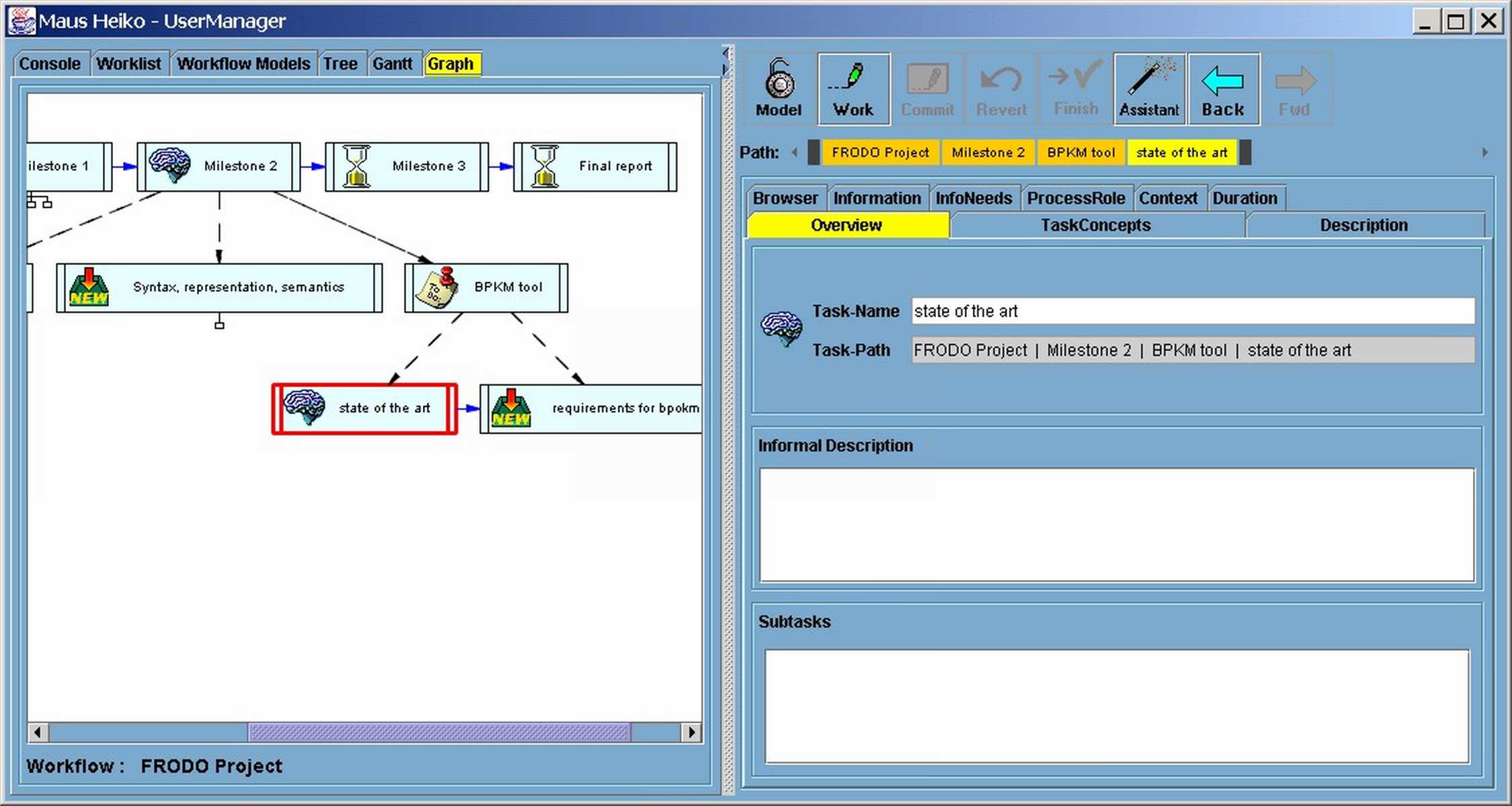 TaskMan - workflow and task in progress